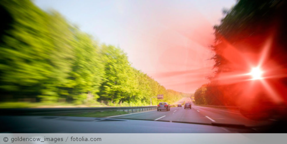 Blitzer auf der Autobahn.