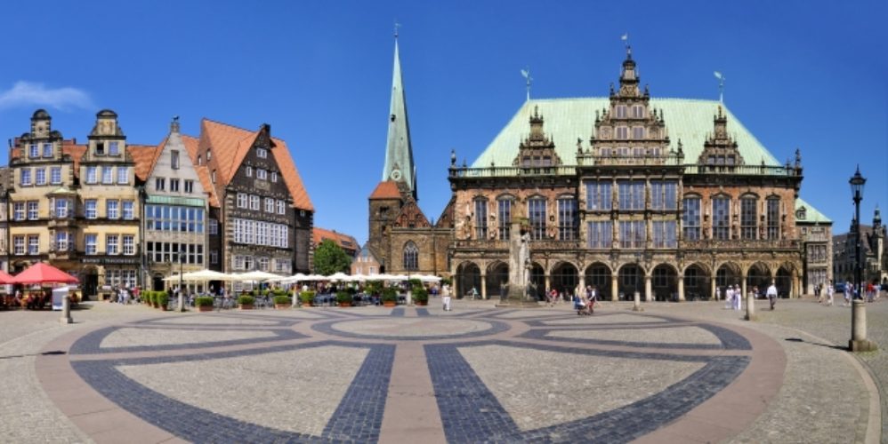 Der Marktplatz in Bremen.