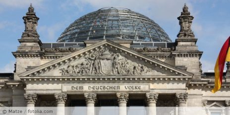 Der Bundestag in Deutschland.