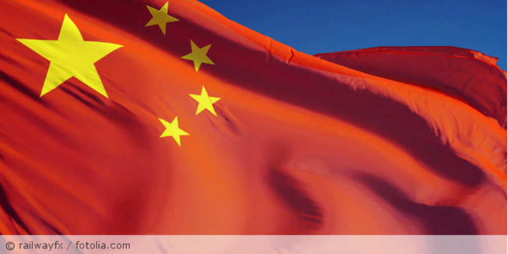 Ausschnitt von der China-Flagge.