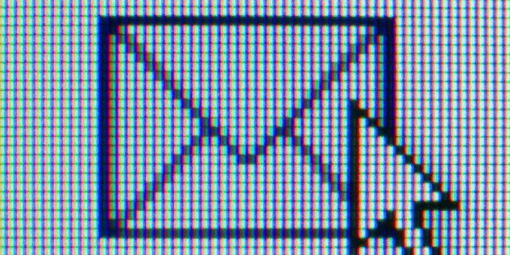 Auf dem Laptop sieht man ein Symbol einer E-Mail und ein Mausepfeil.