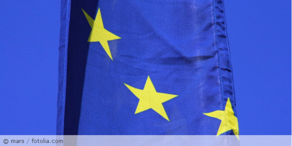 Ein Teil der Europaflagge.
