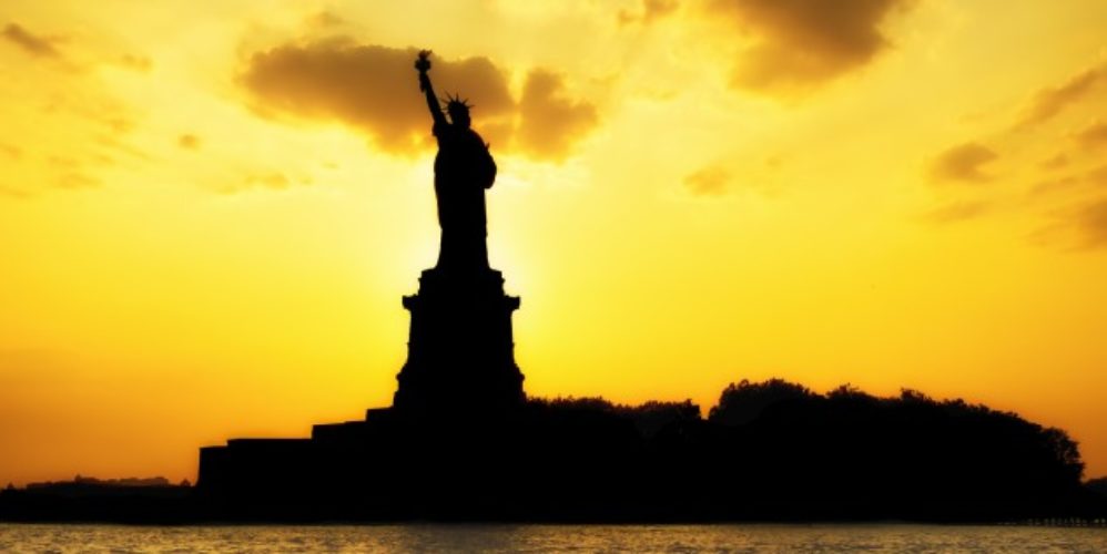 Die Freiheitsstatur in New York.
