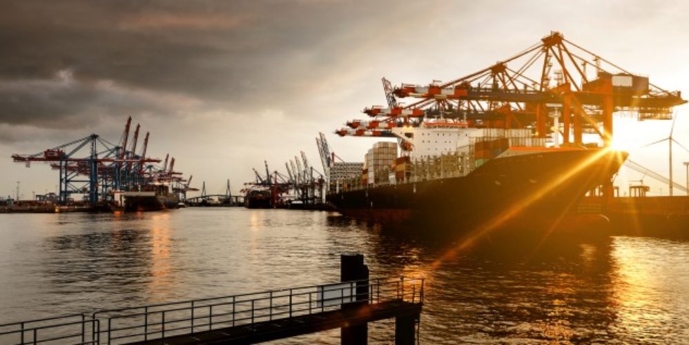 Hamburger Hafen.