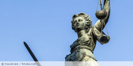 Die Justicia Figur.