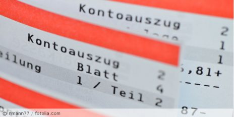 Ein Ausschnitt von einem Kontoauszug.