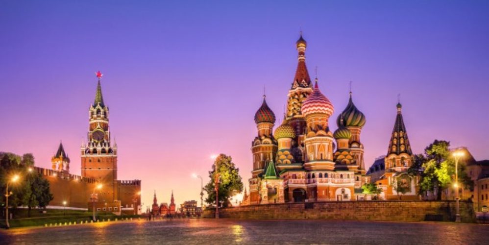 Die Basilius Kathedrale in Russland.