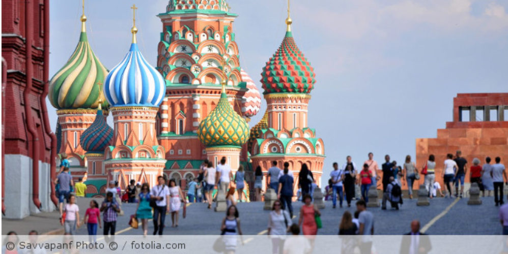 Menschen in Russland.
