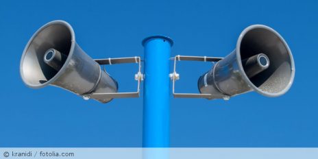 Ein Sirenenmast.