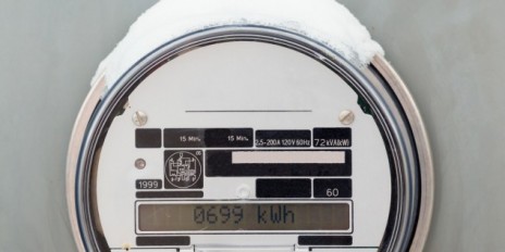 Ein Smart-Meter-Stromzähler.