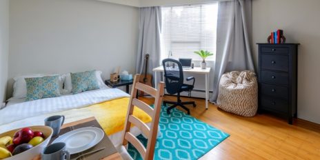 Ein Studentenzimmer.