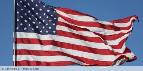 Die USA-Flagge.