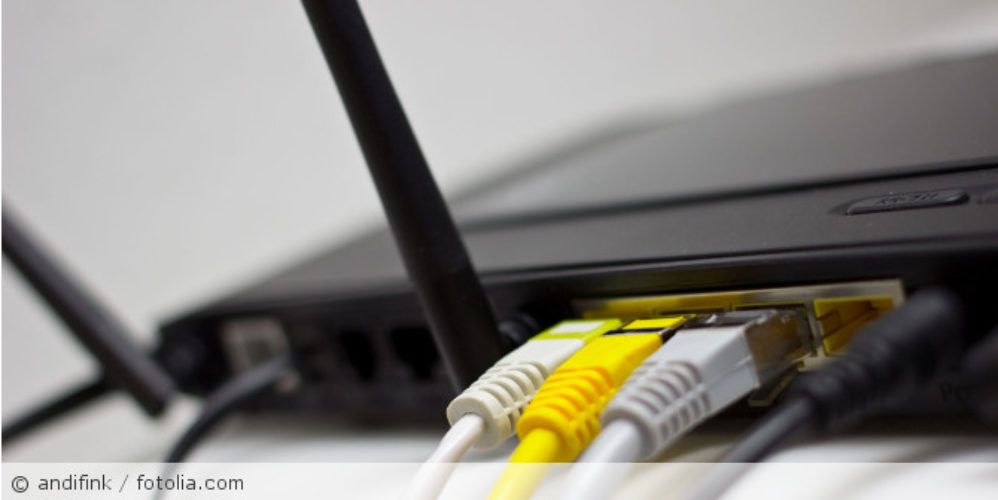 Ein WLAN-Router.