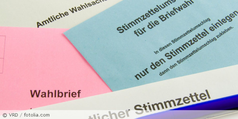 Verschiedene Wahlbriefe.