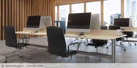 Ein leeres Büro.