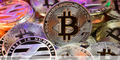 Chips mit der Cryptowährung.