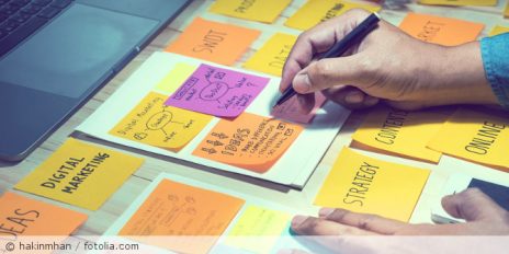 Verschiedene Postits.