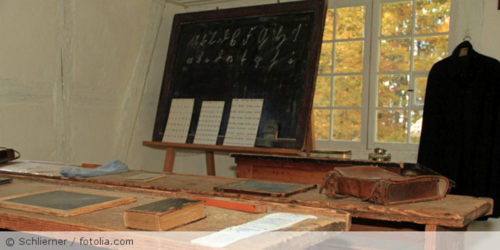 Altes Schulzimmer.