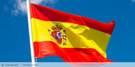 Die Spanien-Flagge.