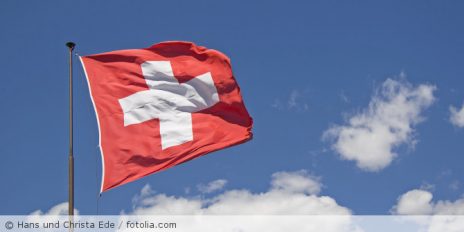 Die schweizer-Flagge.