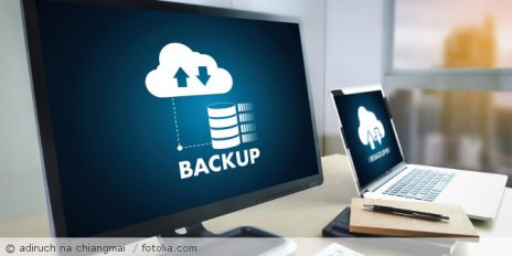Ein Bildschirm mit einen Back Up.