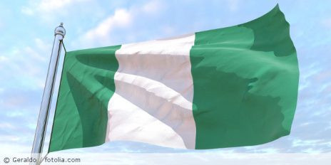 Die Nigeria-Flagge.