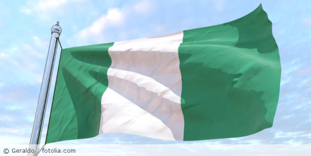 Die Nigeria-Flagge.