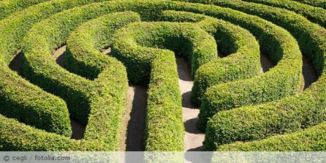 Irrgarten.