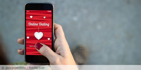 Dating-App auf einen Smartphone.