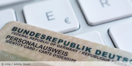 Ausschnitt von einen Personalausweis.