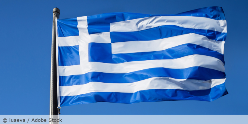 Griechenland-Flagge.