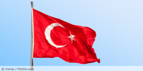 Türkische Flagge.