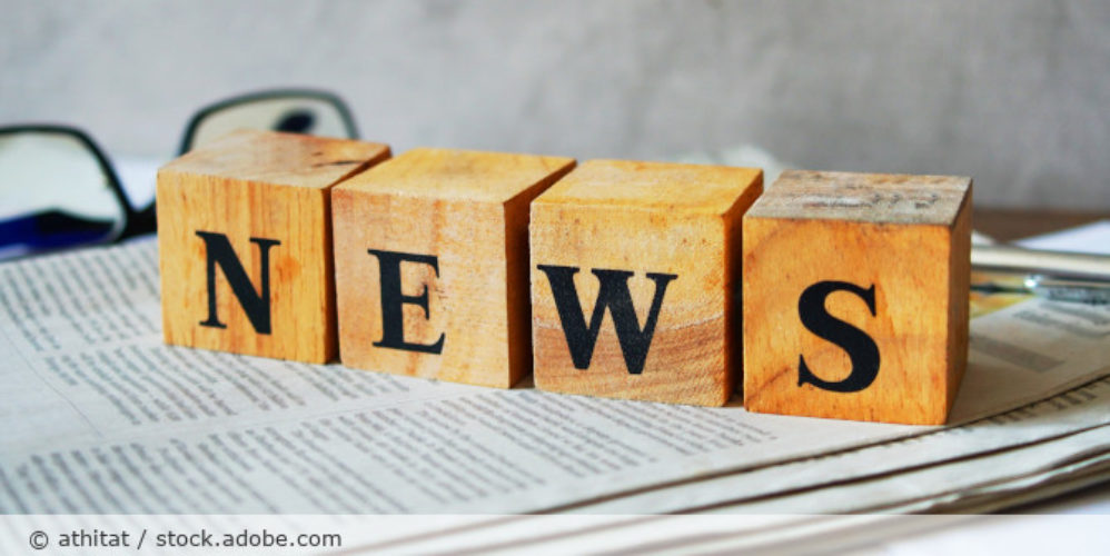 Würfel mit der Aufschrift "News".