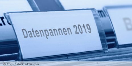 Akte mit der Aufschrift "Datenpanne 2019".