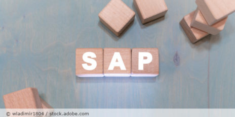 Würfel mit der Aufschrift "SAP".