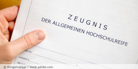 Ausschnitt von einen Zeugnis.