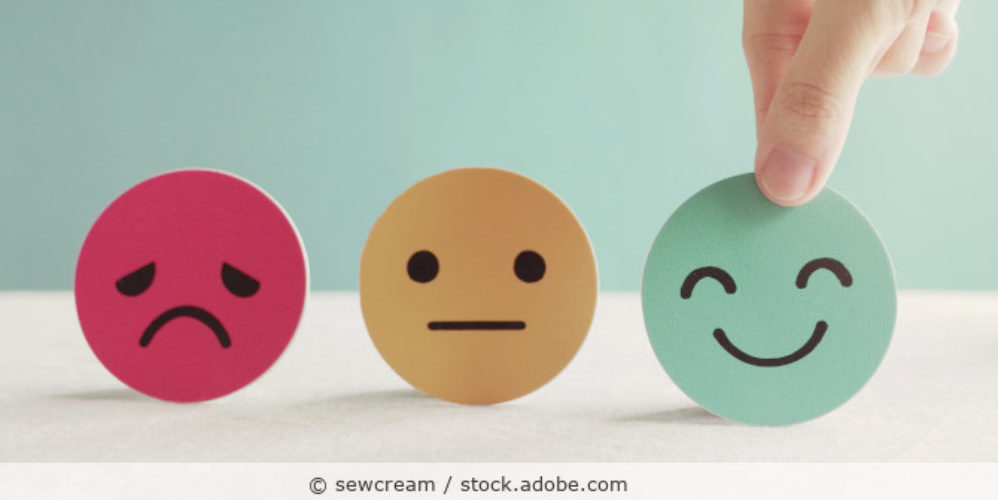Drei Runde Smilys.