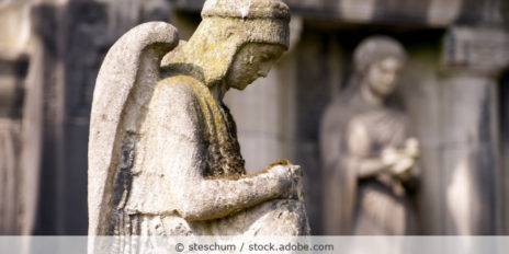 Engelstatur auf dem Friedhof.
