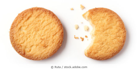 Zwei Cookie-Kekse.