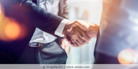 Businessman handshake