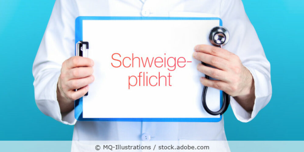 Arzt_Schweigepflicht_Schild_AdobeStock_515068890