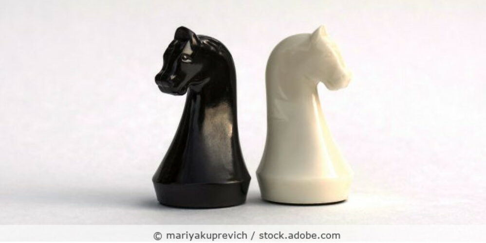 Schachfiguren_Springer_Interessenkonflikt_AdobeStock_167466384_Variante1