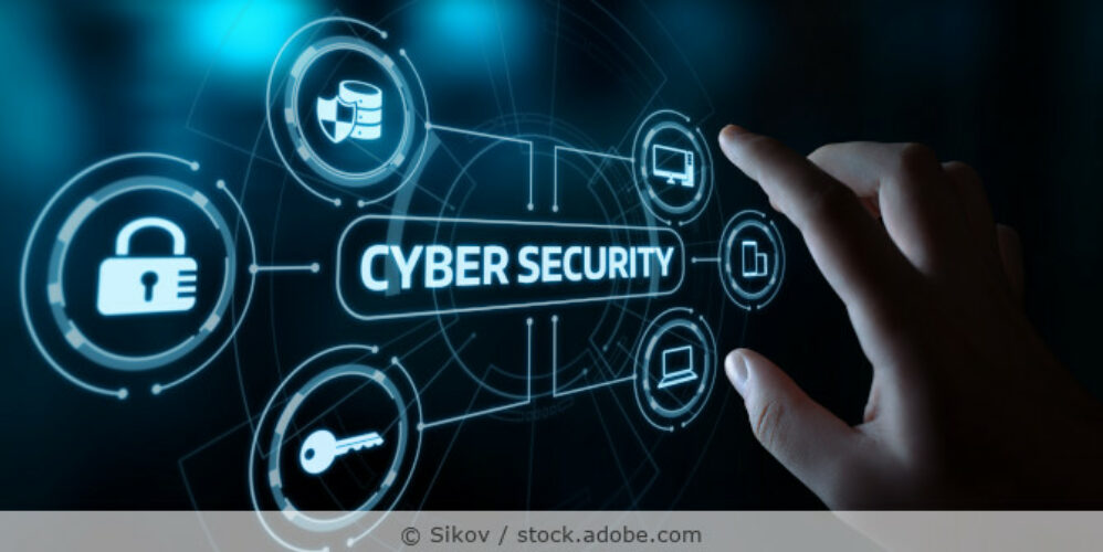 Illustration der wichtigen Elemente von Cybersecurity.