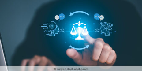 Symbol for AI Regulation. / Symbol für KI-Gesetzgebung.