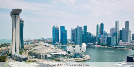 Der Hafen von Singapur.